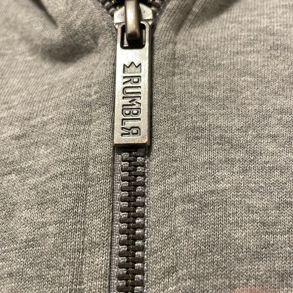 Rumblr Streetwear Small Zip Up Grey Hoodie - Picture 5 of 7